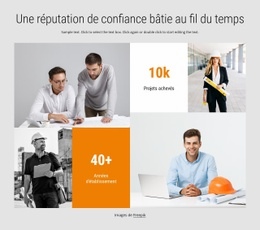 Une Réputation De Confiance - HTML Layout Builder