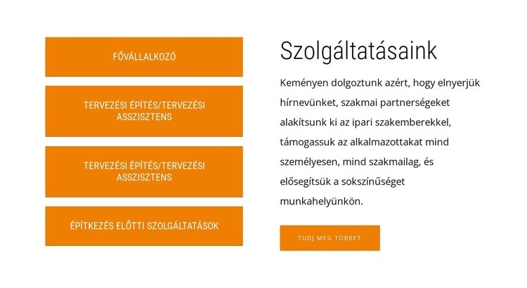 Szöveg, gomb és rács átjátszó WordPress Téma