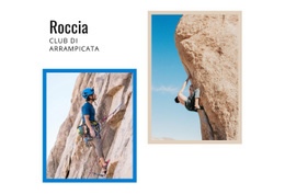 Club Di Arrampicata Su Roccia - Modello Vuoto HTML5