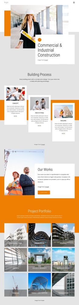 Сommercial And Industrial Construction Joomla Template 2024