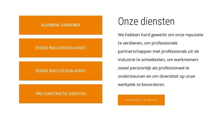 Tekst-, knop- en rasterrepeater Website ontwerp