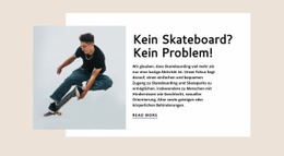 Fantastische Einseitenvorlage Für Sport Skateboard Club