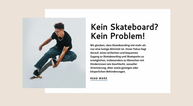 Sport Skateboard Club Joomla Vorlage