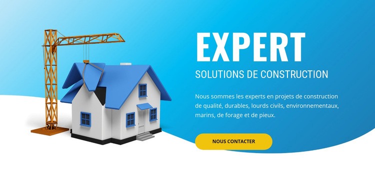 Solutions de pré-construction Créateur de site Web HTML