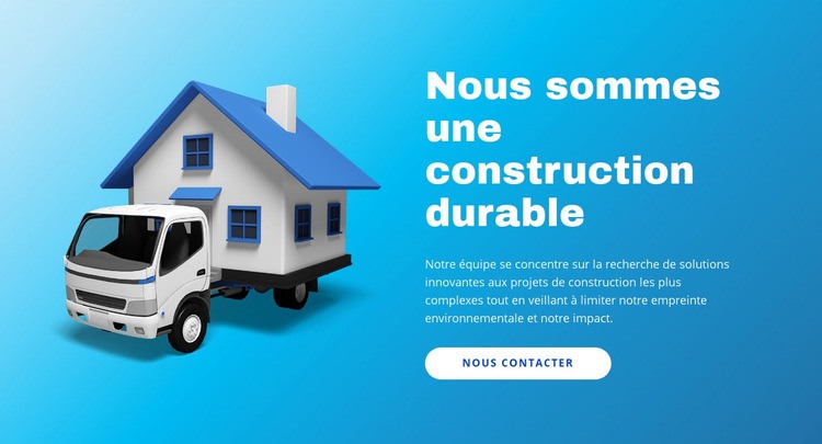 Solutions de logements préfabriqués Maquette de site Web