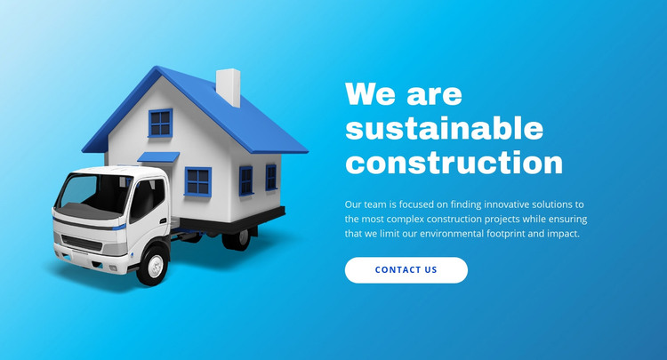 Prefabricated housing solutions Homepage Design