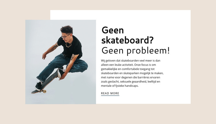 Sport skateboardclub HTML-sjabloon