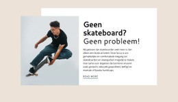 Geweldige Sjabloon Van Één Pagina Voor Sport Skateboardclub