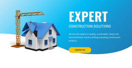 Pre Construction Solutions One Page Template