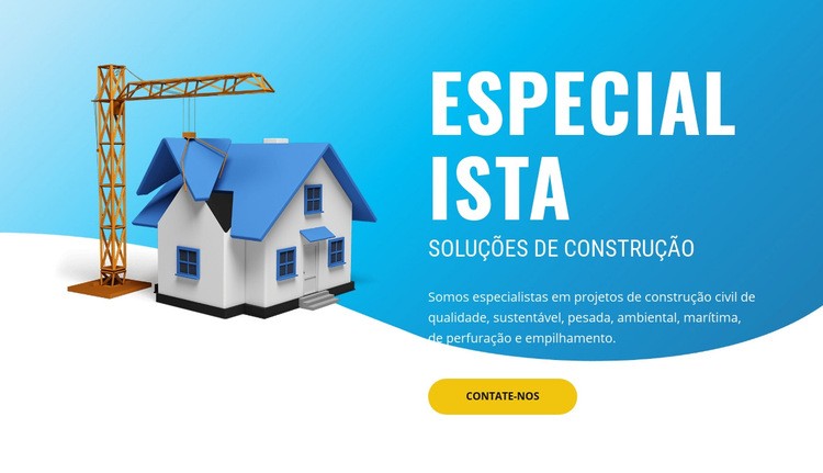 Soluções de pré-construção Construtor de sites HTML