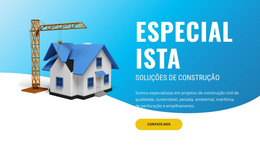 Soluções De Pré-Construção - Página Inicial HTML