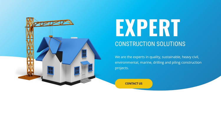 Pre construction solutions Website Template