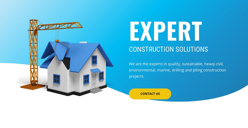 Pre construction solutions Wix Template Alternative