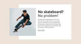 Sport Skateboard Club Wordpress Website