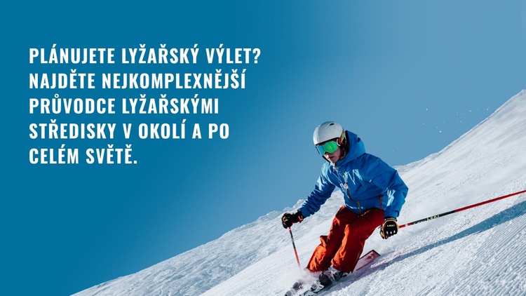 Sportovní lyžařský klub Šablona webové stránky