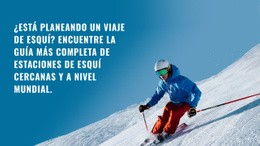 Club De Esquí Deportivo: Página De Destino HTML5