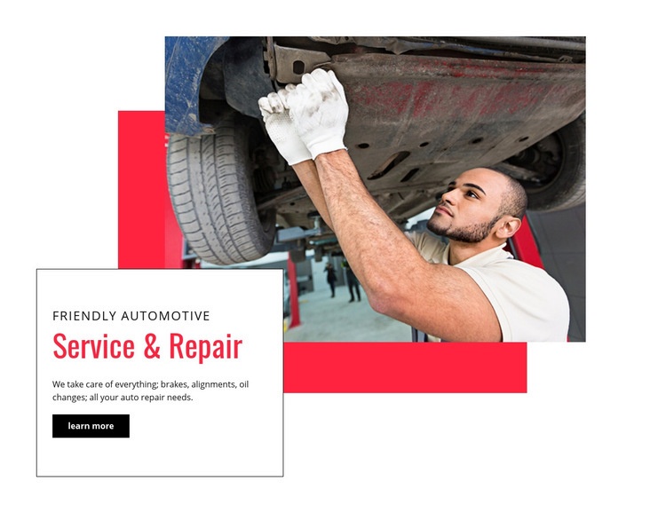 We complete critical repairs Webflow Template Alternative