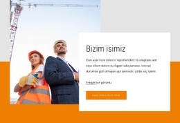 Küresel Entegre Inşaat Sağlıyoruz - Özelleştirilebilir Profesyonel Web Sitesi Modeli