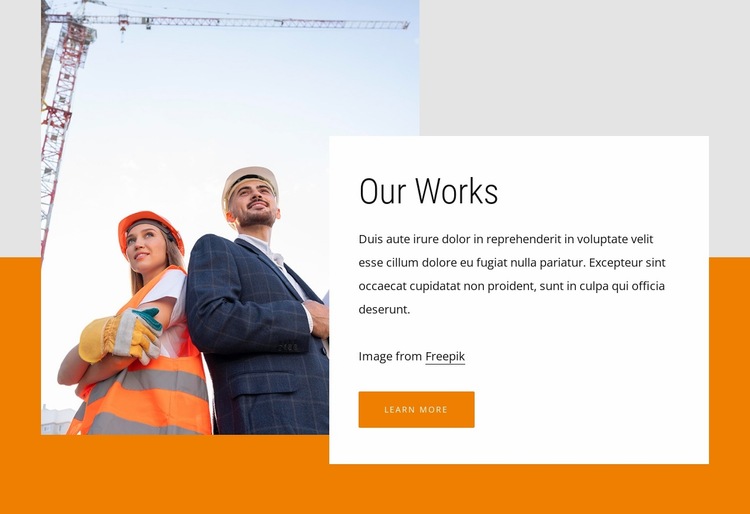 We provide global integrated construction Website Builder Templates