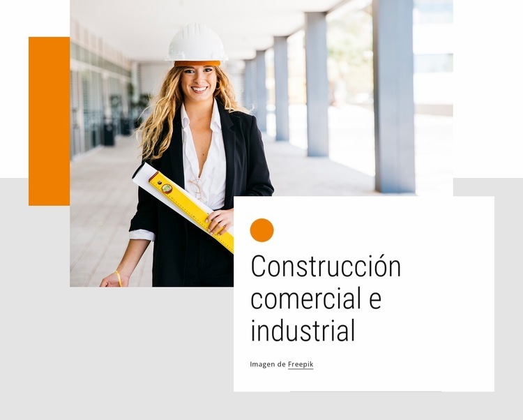 construcciones industriales Plantillas de creación de sitios web