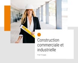 Modèle Polyvalent D'Une Page Pour Construction Industrielle