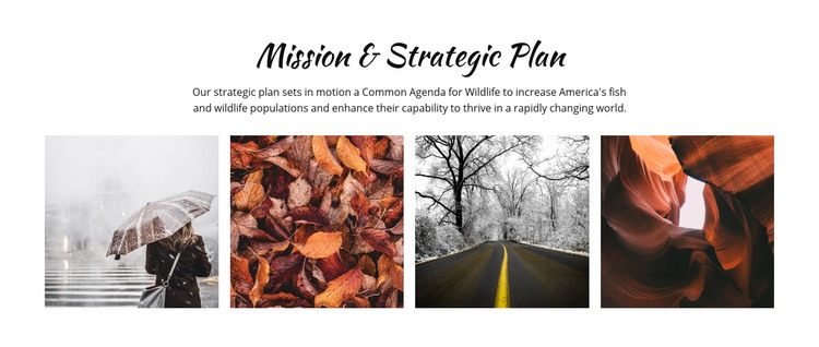 Strategic planning process Homepage Design