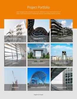 Project portfolio - Html Code Example by Nicepage