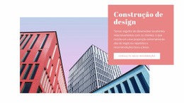 O Melhor Design De Site Para Serviços De Projeto E Construção