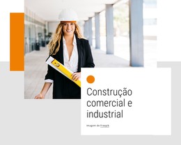 Construção Industrial - Modelo De Site HTML