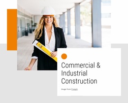 Industrial Construction - Responsive Website Design