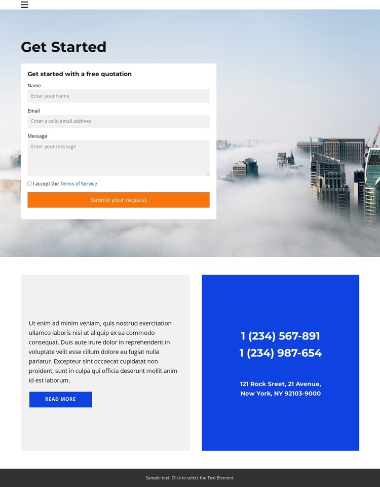We’re here to help HTML5 Template