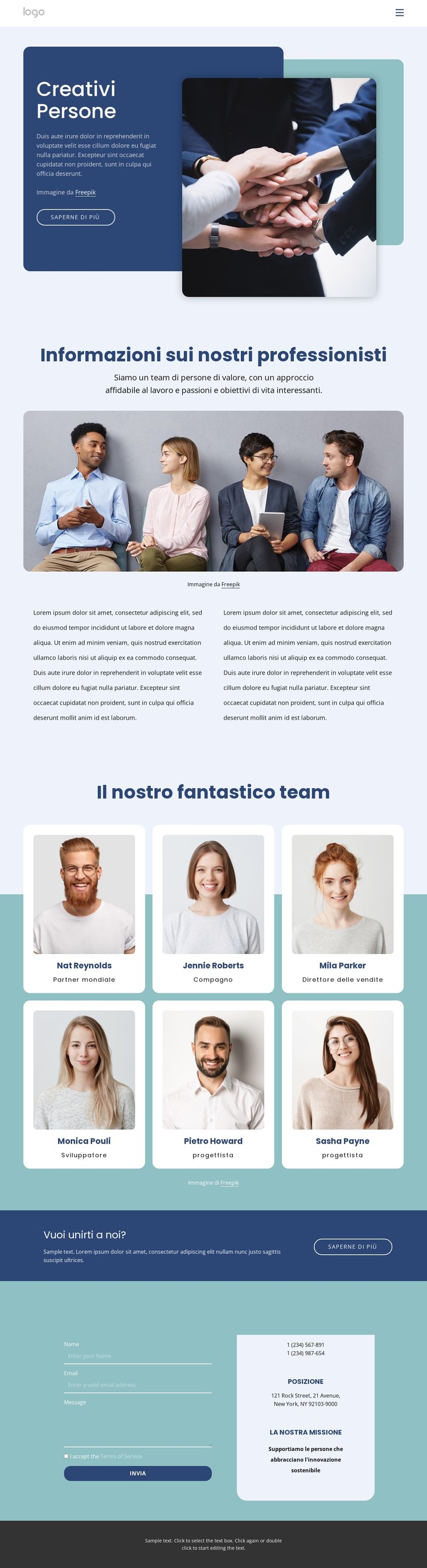 Agenzia di persone creative Modello CSS