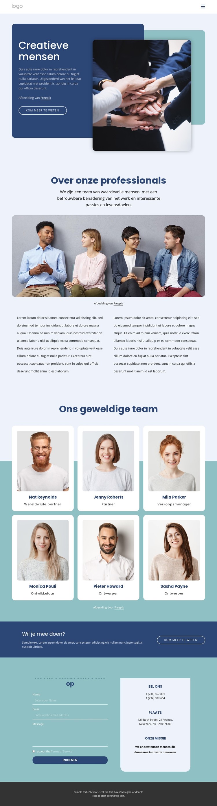 Creatief mensenbureau CSS-sjabloon