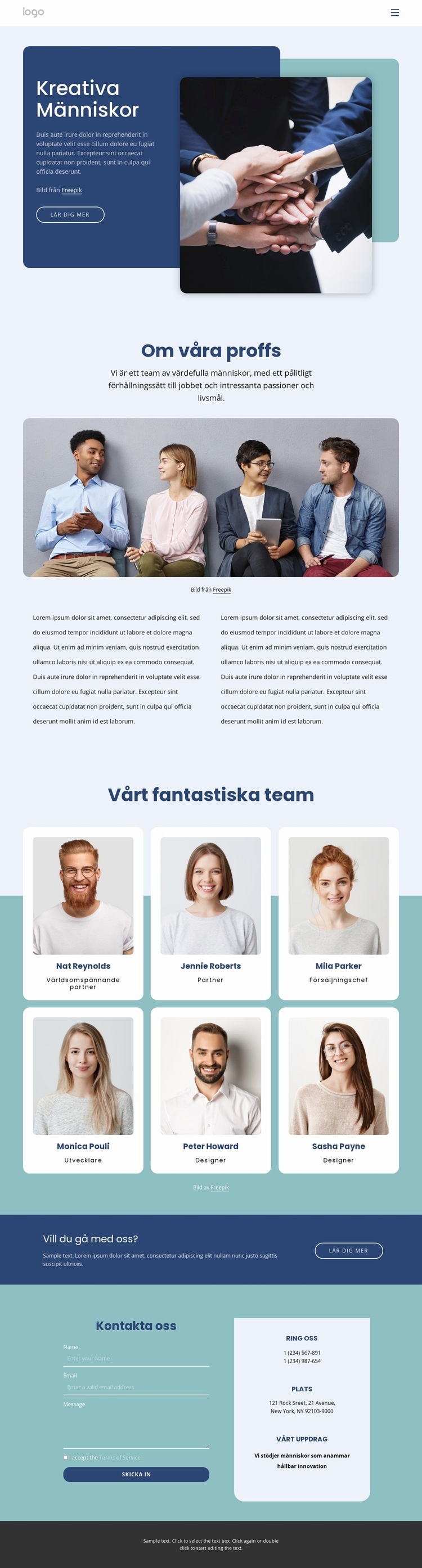 Creative people Agency CSS -mall