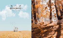 Couleurs D'Automne – Modèle D'Une Page Prêt À L'Emploi