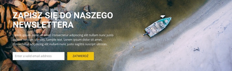 Zapisz się, aby uzyskać najlepsze inspiracje podróżnicze Szablon HTML5