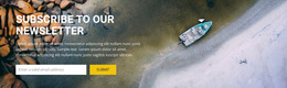 Subcribe For Top Travel Inspiration - Drag & Drop Website Builder