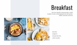 Snídaně A Oběd - Design HTML Page Online