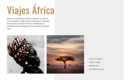 Maqueta De Sitio Web Gratuita Para Viajes Viajes Por África
