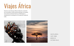Viajes Viajes Por África - Plantilla Joomla Profesional Personalizable