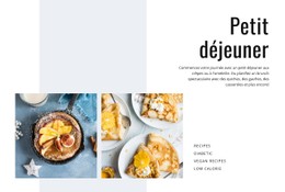 Petit Déjeuner Et Déjeuner Modèle De Site Web CSS Gratuit