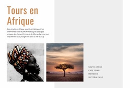 Voyages En Afrique HTML D'Amorçage
