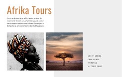 Gratis Websitemodel Voor Reizen Door Afrika Reizen