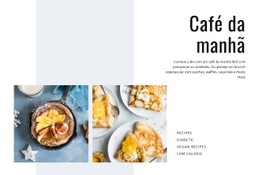 Café Da Manhã E Almoço Modelo De Site CSS Gratuito