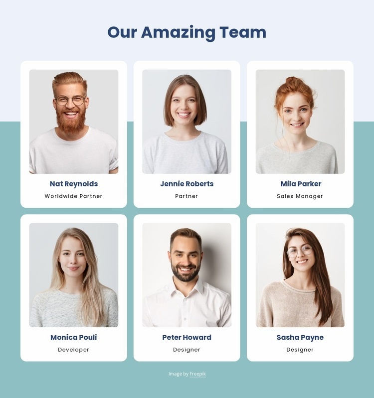 Creative studio team Elementor Template Alternative