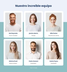 Equipo De Estudio Creativo Plantilla De Una Página