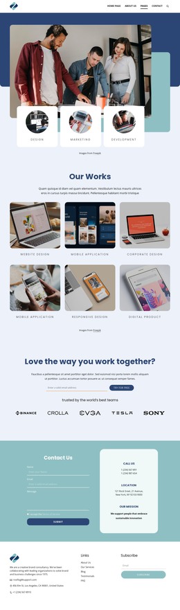 Development process - HTML Template by Nicepage