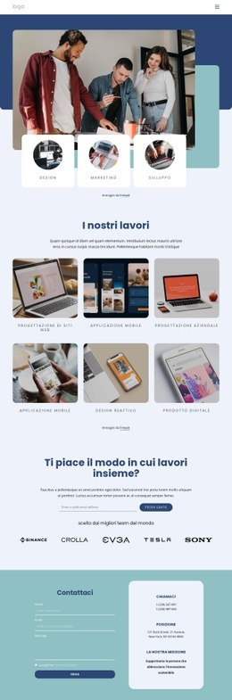 Mockup Di Sito Web Gratuito Per Vogliamo Che Tu Cresca Con Noi