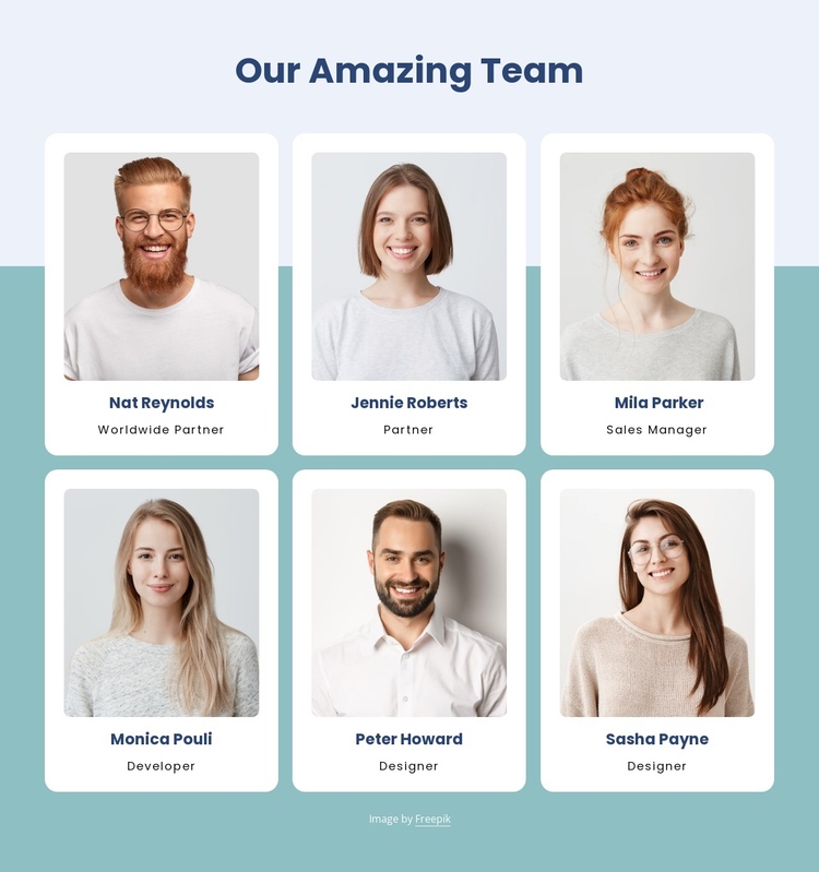 Creative studio team One Page Template