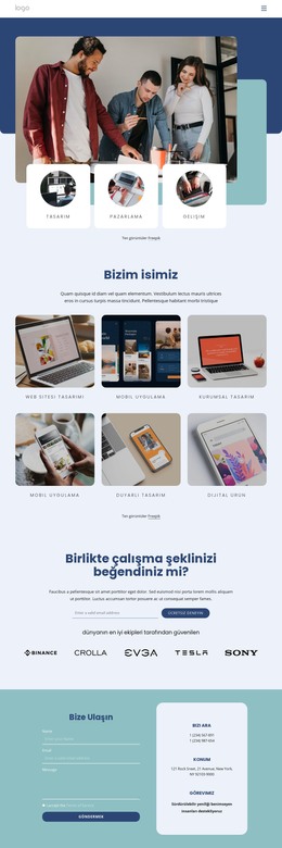 Bizimle Büyümenizi Istiyoruz - Web Sitesi Oluşturucu Şablonu